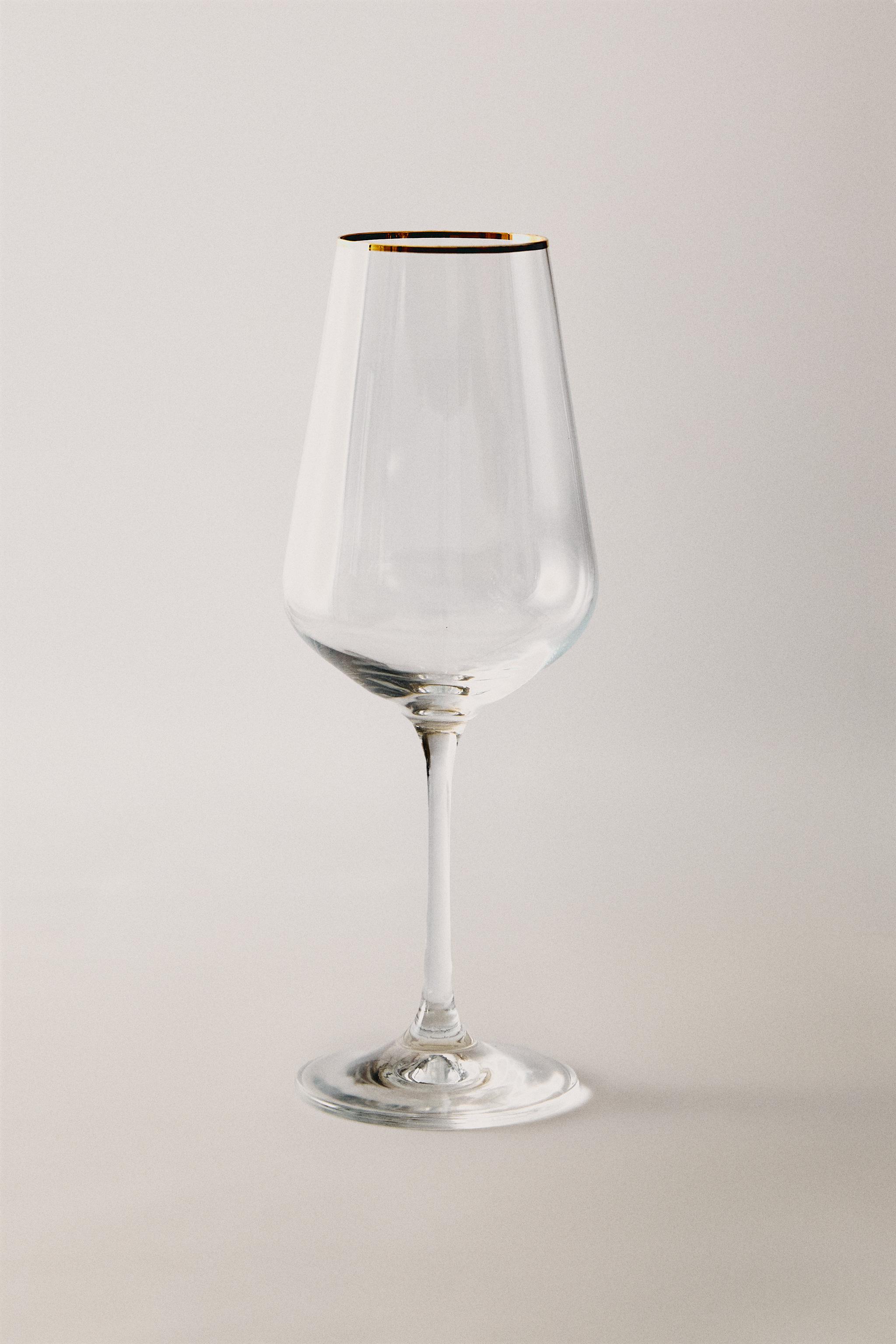 VERRE À VIN FILET DORÉ BOHEMIA CRYSTAL